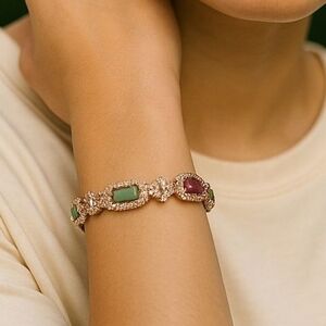 Rose Gold Indian CZ bangles